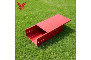HUAPENG Commercial Complex Carbon Steel Trough-Type Cable Tray Corrosion-Resistant Ventilated Cable Trunking