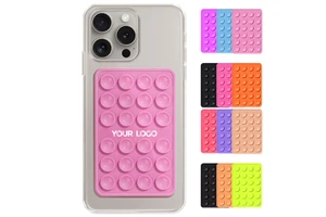 IDEA GIFT Flexible Waterproof Portable Mobile Phone Bracket Adhesive Mount Silicone Suction Cup Holder Multi Colors Custom