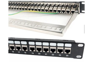 Patch Panel UTP Cat6 24 Port Cat5e/6 1U 19"