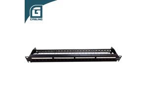 Gcabling 8P8C RJ45 1U 19inch UTP CAT6a 24port Rj45 Patch Panel Organizer 1u Patch Panel with Cable Manager