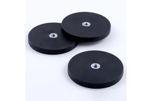 Rubber Coated Pot Magnet Rubber Coated Magnet Mounts-brackets Ndfeb N35-52 Neodymium Magnet Glue-coated Rubber Suction Cup Base