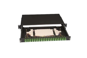 Rack Mount 1U Patch Panel Drawer Type 12core/24core Fiber Optic Patch Panel