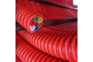 HDPE Corrugated Optic Duct (COD) Flexible High Pressure Electrical Cable Conduit for Fiber Optic Industrial Use