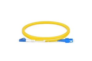 Customized RUIARA Single Mode OS2 9/125um SC To LC 1 Core Simplex Fiber Optic Patch Cord With LSZH Jacket Manufacturer