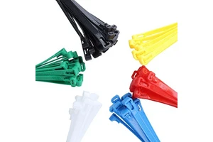 Free Sample Eco-Friendly 4.8*300mm Self Locking Nylon PA66 Black Cable Zip Ties