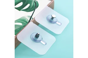Adhesive Wall Hooks Rectangle Self Adhesive For Hanging Racks And Brackets Wall Mounted Type