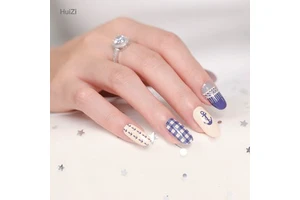 14/16 Sheets Nail Wraps Polish Stickers Patch Foils Art Decals Adhesive
