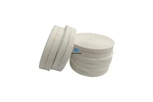 High Temperature Resistance Insulation Cotton Tape With Red Line For Electrical Power And Transformer