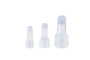 Hoored White Nylon Closed-End Electric Power Use Cable Terminals Waterproof 12-10 AWG 16-14 1/2/5 Connector Cable End Caps