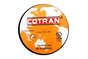 COTRAN 600V Fiber Insulation Waterproof Flame Retardant High Temperature Resistant KC63 Insulation Tape 0.18mm*19mm*20m