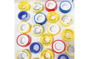 Ptfe Thread Seal Tape 12mm High Temperature Resistance Waterproof Colorful Taflon Pipe Tape Roll From China