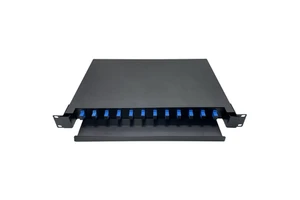 1U 19inch 8 12 Cores Fiber Optical Patch Panel SC 12 Ports LC Patch Panel 19'' ODF
