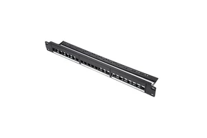 19" Cat6 24 Ports Patch Panel Cat6a 24 Port Lan Patch Panel Rack Mount for Networking Rack Cabinets