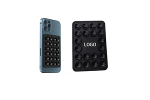 Custom Color Logo Silicone Mobile Phone Case Strong Grip Adhesive Mount Mat Mobile Phone Holder Compatible All Devices Excellent