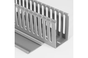 Electrical Conduit H100*W60 mm Grey Cable Trunking Cable Tray Plastic Electrical Conduit Slotted Cable Trunking Factory Supply