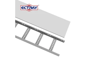Industrial Steel Heavy Duty Ladder Tray Cable Management System With Offset Fittings & Mounting Brackets 250kg Capacity