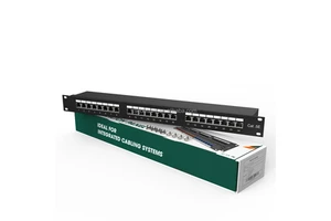 Oem 24/48 Port Cat6A Rj45 Patch Panel 24 Port Cat6 Cat6a Patch Panels