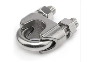 HDG Wire Rope Clips U Bolt Type Electric Cable Connector Clamp DIN741 Zinc Plated