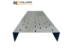 Aluminium Alloy Powder Coated Cable Tray With Bridge Supporting System Cover