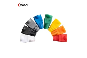 Waterproof Fire Retardant RJ45 Boot | Cat5e Cat6 LAN Cable Connector Cover | RoHS Certified UTP Modular Plug End Cap