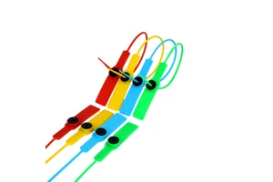 Tamper Evident High Security Customized Logo Zip Tie Tag Fire Extinguishers Plastic Seal