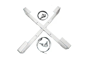 Fiber Optic Cable Storage Bracket Slack Holder X Type ADSS OPGW Aerial Excess Reel Galvanized Steel Pole Mounting Fitting