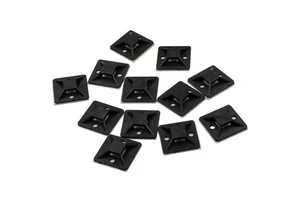 3M Glue Self Adhesive Cable Zip Tie Mount 25*25MM Cable Clips Holders Cable Management Clips Tie Mounts