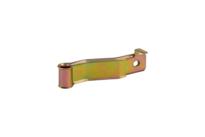 Gonuo Brand Yellow Zinc Plated Metal Stamping Clip With Tubular Slot And Mounting Hole For Industrial Fixing Customized Color