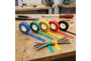 SZS Solid PVC Electrical Insulating Tape Flexible 0.18mm X 18mm X 5m for Electric Wires Installation
