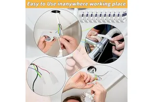 0.18mm/0.2mm Waterproof Vinyl Electrical Insulating Tape High Temp Resistant 600V 2x66ft for Home Outdoor Use