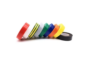 Flame Material Retardant Insulating High Voltage Binding Self Adhesive PVC Electrical Insulation Black Tape CE Certified 19mm