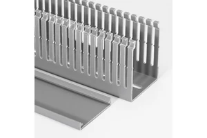 40*60 Wiring Duct Open Thick-tooth Type PVC Trunking Cable Tray Pvc Plastic Wire Management Cable Cable Tray End Cap