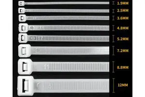 Ouyi New Product Nylon Cable Tie Manufacturer Plastic 66 Cable Ties Nylon Buckle Self-locking Premium Nylon Cable Wire Ties
