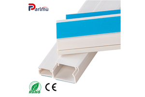 UV-Stabilized Anti-Yellow PVC Cable Trunking Self-Adhesive Snap-On Wiring Duct, Paintable Surface For Seamless Cable Management