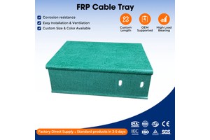 Corrosion Resistant Frp Cable Tray Insulated Fiberglass Cable Tray for High Temperature Environments Excellent Drainage