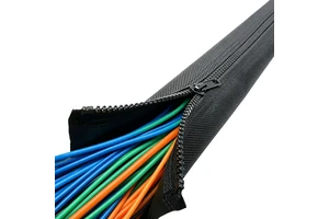 Nylon Braided Eco-friendly Flame-retardant Wire protection Cable Management Sleeves Zipper Cable Sleeve