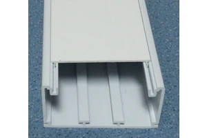 Pvc Cable Trunking Wire Duct Raceway Conduit Channel Fireproof Flame Retardant Slotted Wiring Management System 20x10mm White