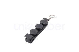 Anchor S Type Clamp FTTH Drop Cable Support Tensioner UV Protected Plastic Stainless Steel Fiber Optic Aerial Accessory