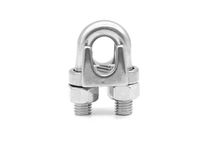 Adjustable Cable Clamp China Factory OEM 304 Stainless Steel Wire Rope Clip Cable Clamps