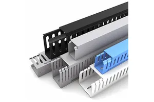 China Factory PVC Electrical Insulation Tape Slotted UL94V0 ROHS Flame Retardant for Electric Wires Installation in Cabinets