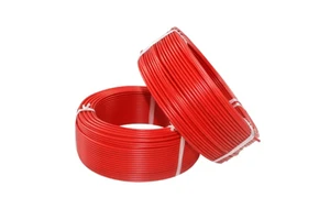 House Wiring BV Solid Copper Wire / PVC Building Cable 1.0mm2 to 10mm2 Red for Electrical Conduit Rated 450/750V