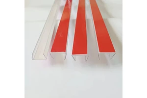 Adhesive Backed U Shape Clamp Slot Punch Free Installation For Led Strip Light Base
