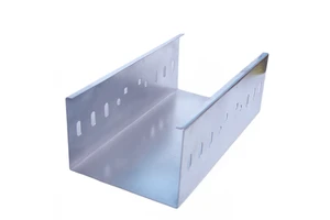 Galvanized Ventilated/Perforated Trough Cable Tray Durable Corrosion-Resistant Construction Cable Management System