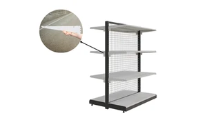 Heavy Duty Powder Coated Steel Shelf Bracket For Slotted Rail For Supermarket Shelves OEM Factory ADONG A95