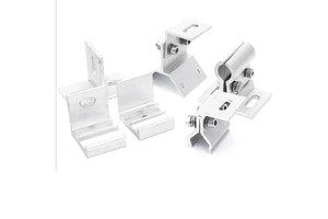 Stand Custom Panel Pole Clamp Double Thread Screw System Tile Roof Solar Mounting
