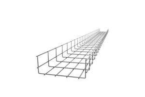 304 Stainless Steel Wire Mesh Cable Tray Length 3m for Industrial Organized Rack to Rack Wiring in Data Center
