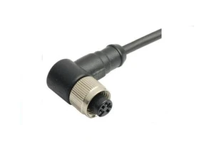 Connecting Cord, 2 Cable Plug 8pin Connectors M12x1, PUR Cable, Shielded M12 Connector