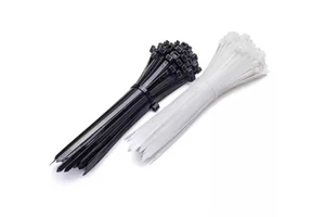 Self-Locking Nylon Cable Clips Flexible Nail Clip Type Wire Ties with Circle Design for Organization and Convenience