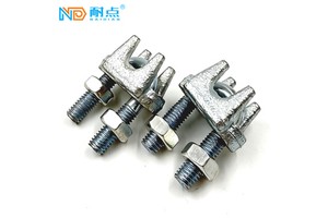 Hot-dip Galvanized Wire Rope Clips Guy Clips Electric Cable Clamps U Bolt U Clip Pole Line Hardware