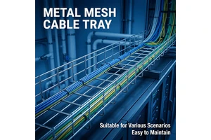 Customized Industrial Corrosion-Resistant Galvanized Surface Wire Mesh Cable Trays Carbon Steel 200mm Side Rail Height 400kg